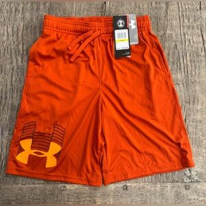 Under Armour Men's Bright Orange Sports Shorts